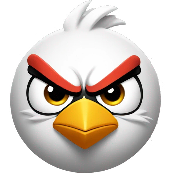 Angry bird emoji