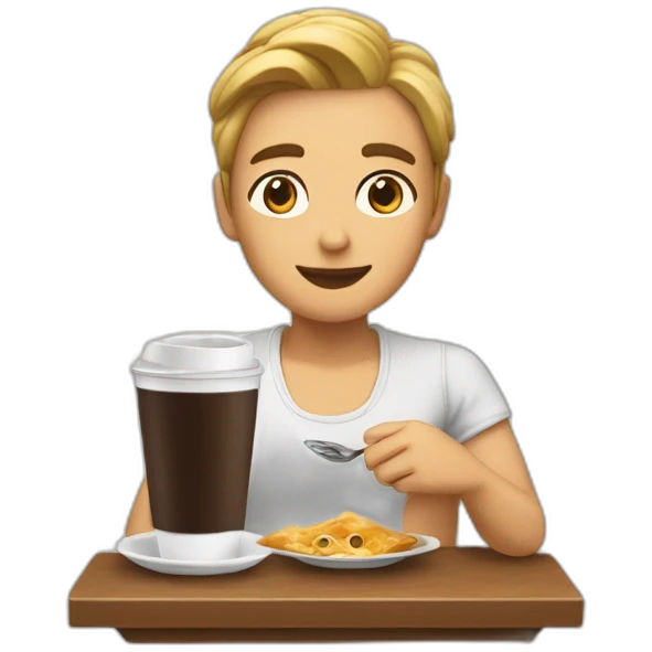 TONI TOMANDO CAFE emoji