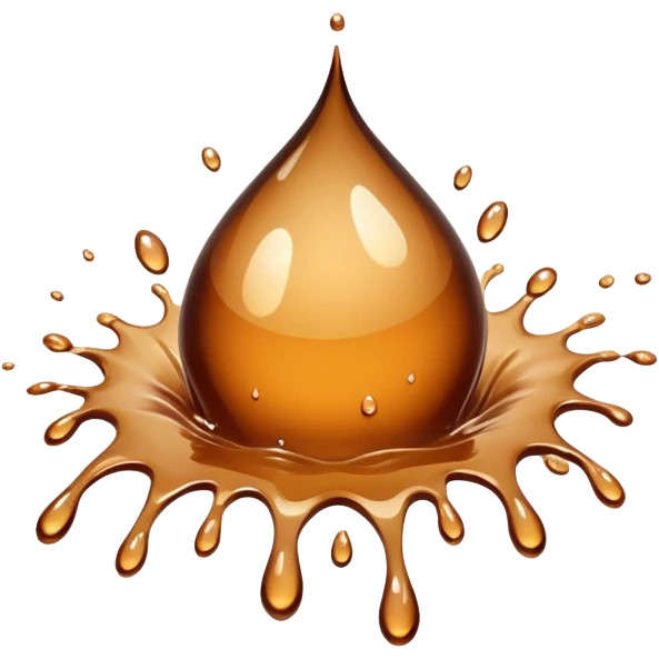 Water splash emoji but brown emoji