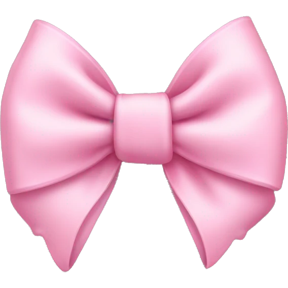Baby pink bow emoji
