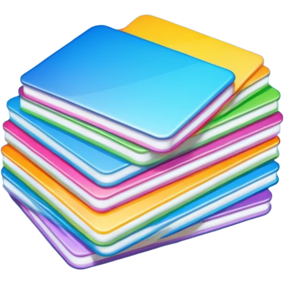 A stack of postcards emoji