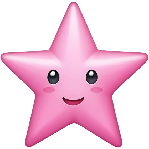 pink star emoji