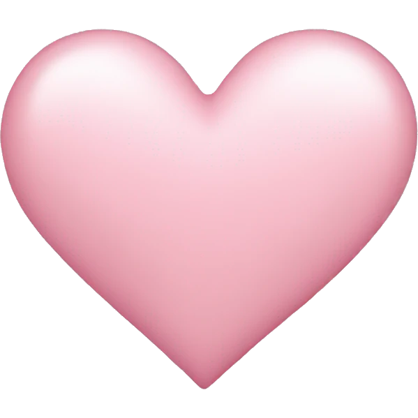 Light pink heart  emoji