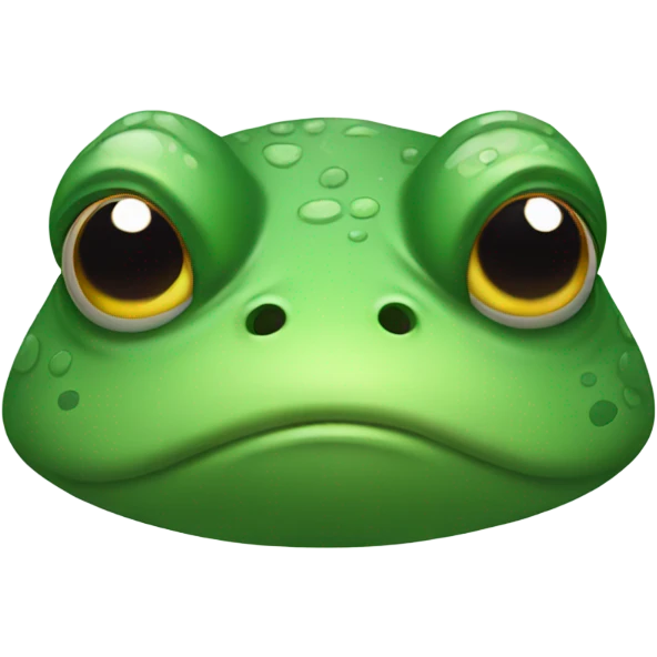 Sad angry frog  emoji