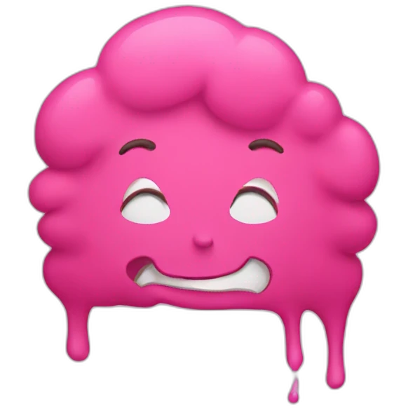 pink paint emoji