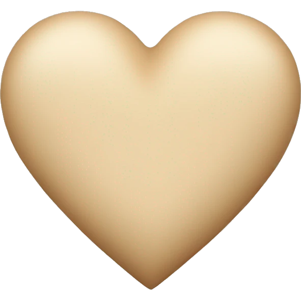 Beige heart  emoji