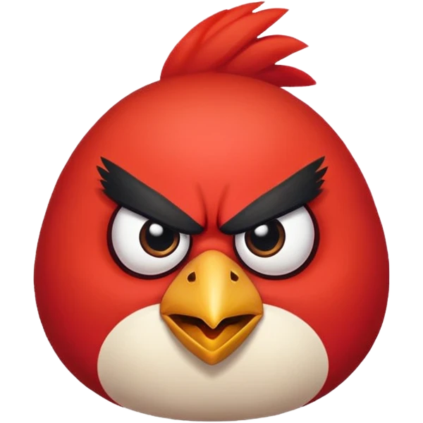 Angry bird emoji