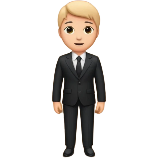 presenter on theater wooden stage, whole body emoji