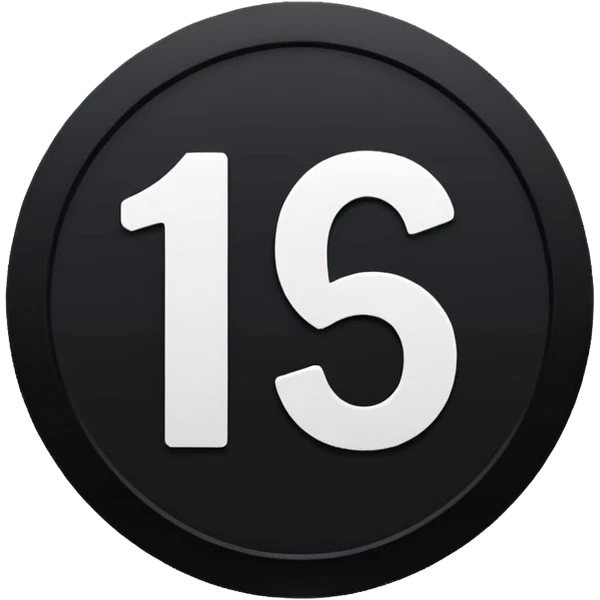 The number 15 in a black circle emoji
