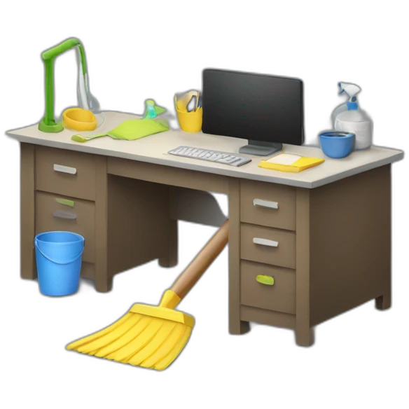 desk cleaning emoji