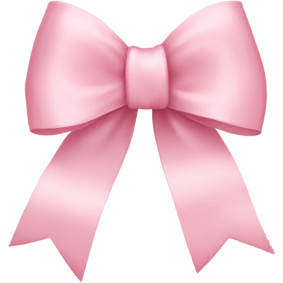 light pink ribbon bow emoji