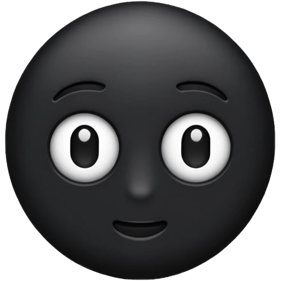 black or transparent background emoji