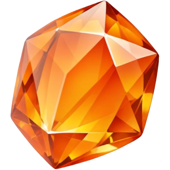 crystal orange gem emoji