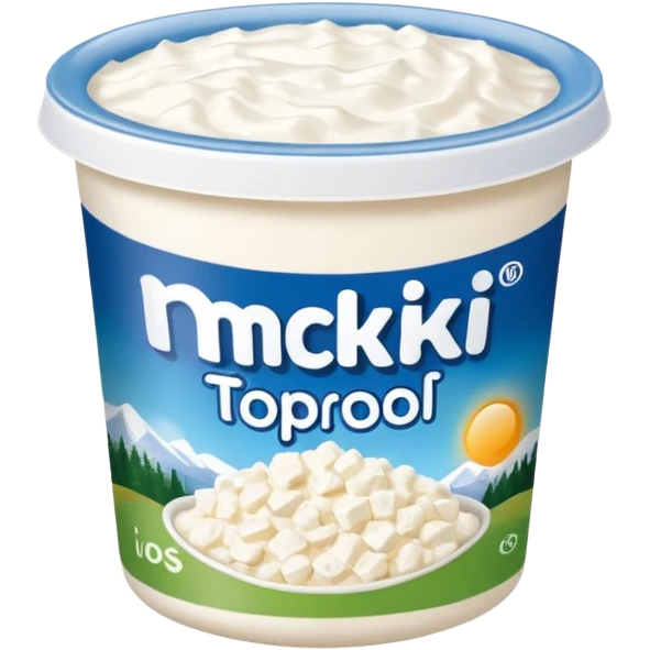a pack of cottage cheese with the label "мягкий творог" emoji