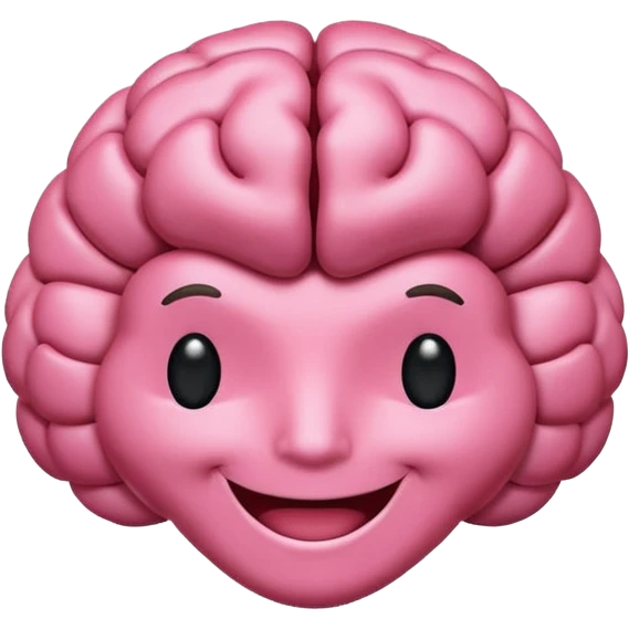 Cerebro sonriente emoji