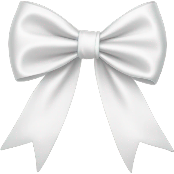 white bow emoji