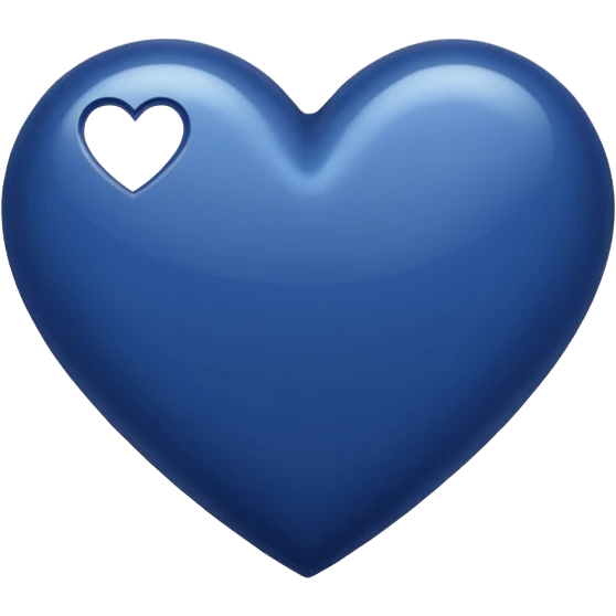 NAVY BLUE heart emoji emoji