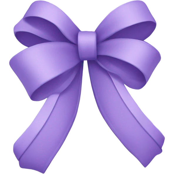 A lavender bow emoji