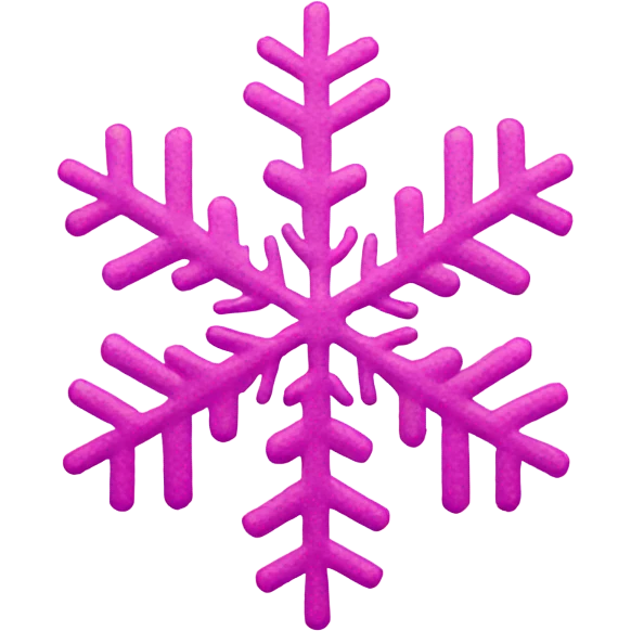 Pink snowflake  emoji