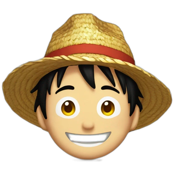 Luffy au chapeau de paille emoji