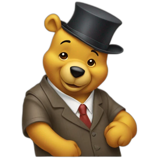 winne the pooh as a banker emoji