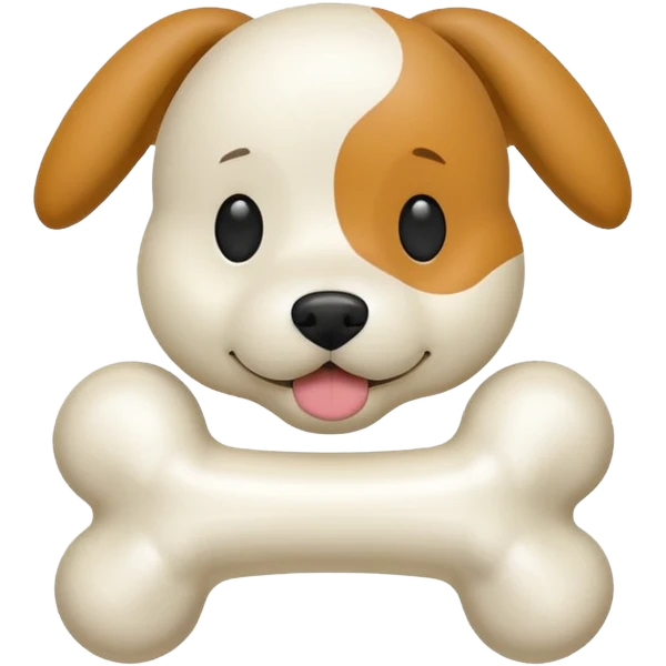 bone dog toy emoji
