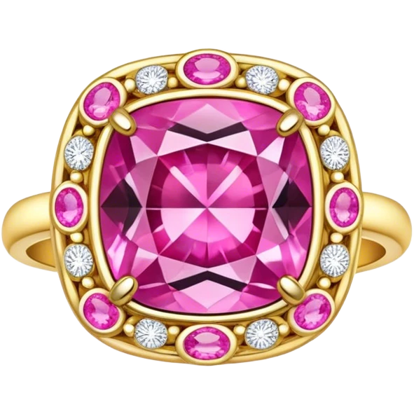 belief gold pink emoji