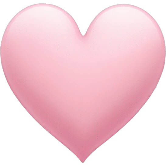 Light pink heart emoji