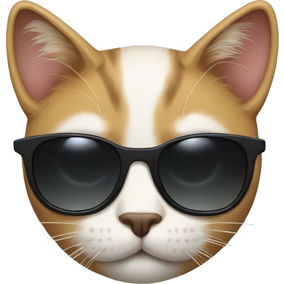 Cat with sunglasses emoji