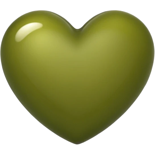olive green heart  imogjies emoji