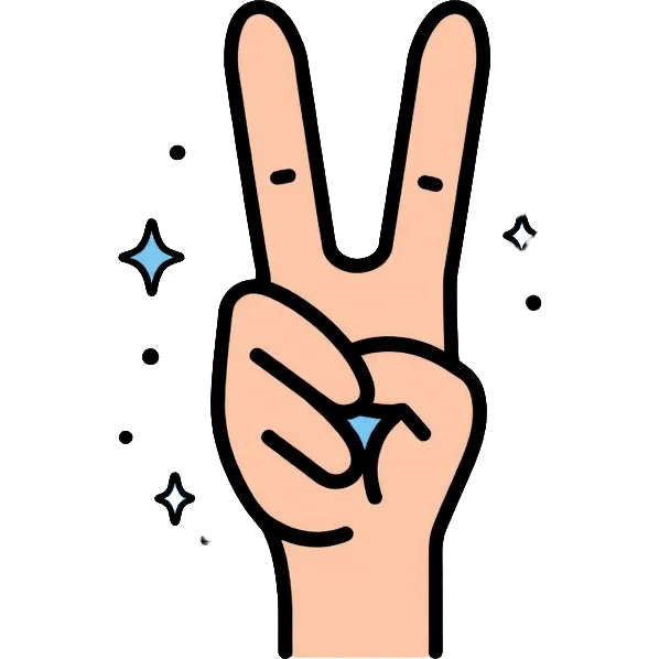 Korean finger heart gesture, hand making heart shape with thumb and index finger emoji