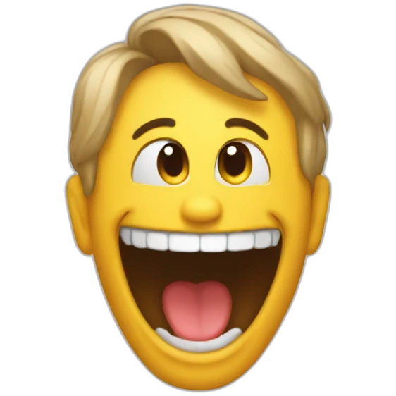 Emoji qui tire la langue sur le coter emoji