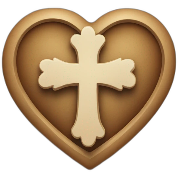 heart with cross emoji