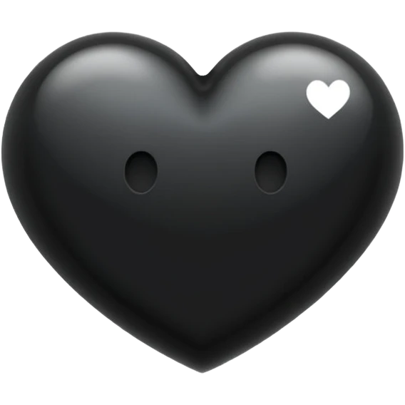 Please make the thought bubble 💭 bigger than the black heart 🖤 inside it.” emoji