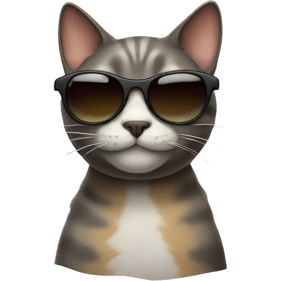 Cat with sunglasses emoji
