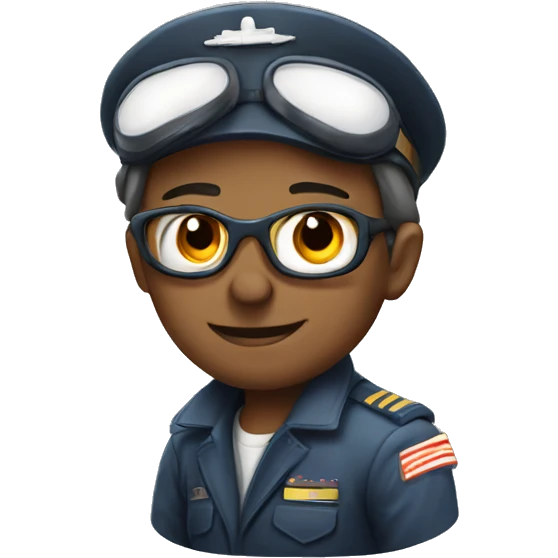 Brave pilot with a big hart  emoji