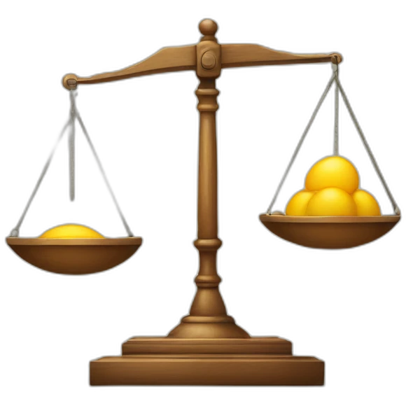 scale pencile and designer emoji