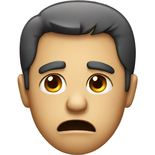 Disgusted face  emoji