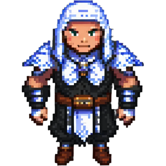 Polack character in pixel art style emoji
