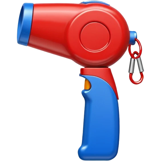 whistle blue (#00A3E0) and red (#F9423A) emoji