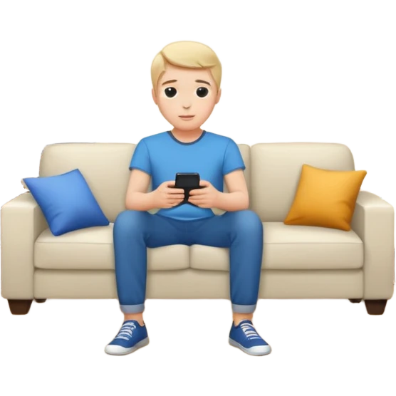 person watching a movie on the TV in their living room emoji
