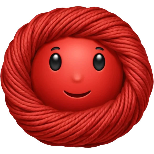 red ball of yarn emoji