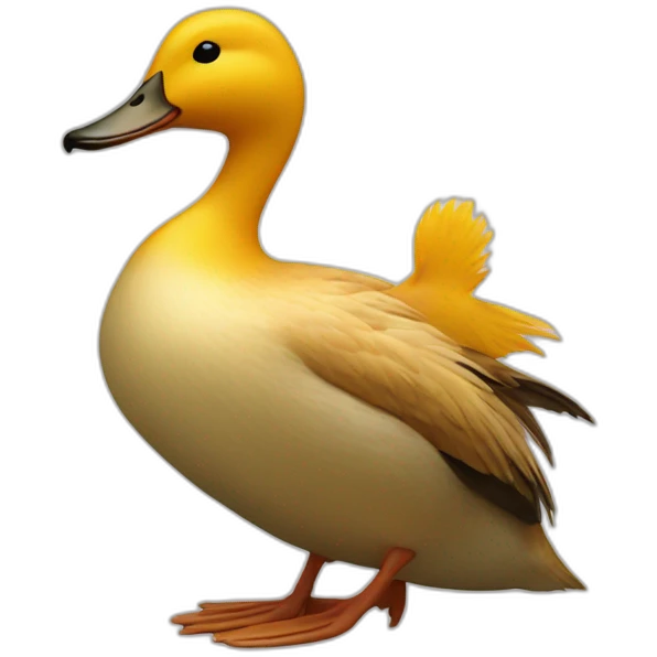 Duck tails emoji
