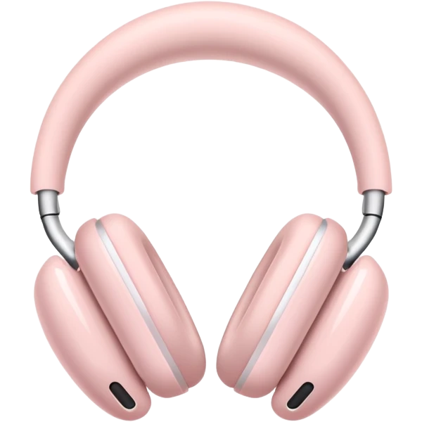 Light pink AirPods Max emoji