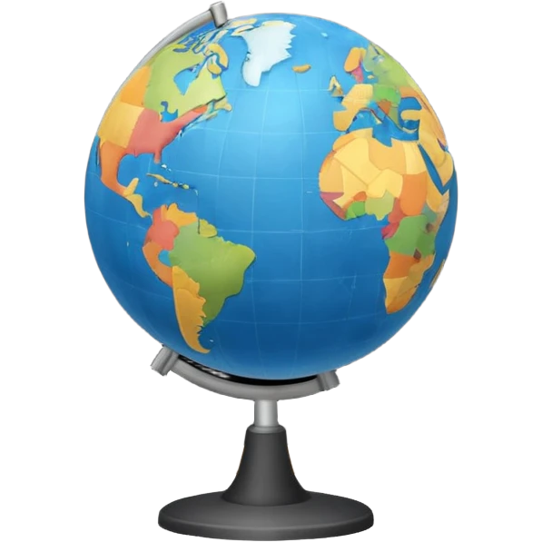 globe on an empty chalkboard emoji
