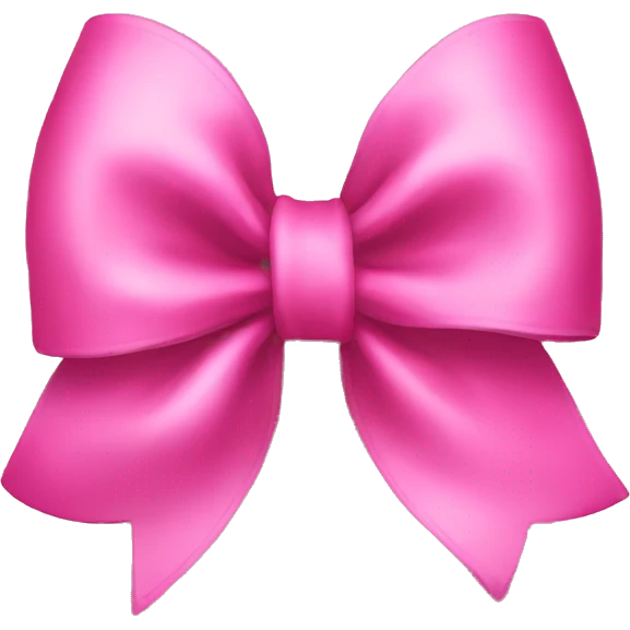 Pink bow emoji