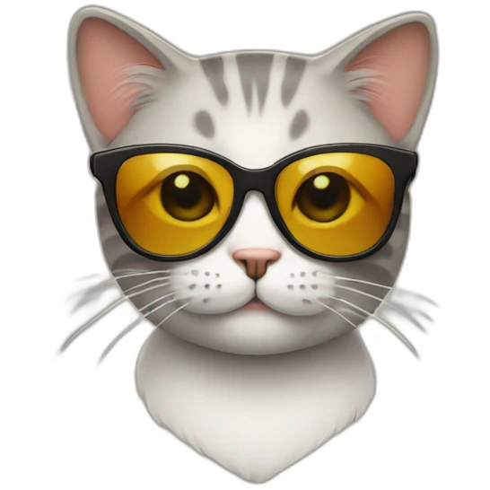 Cat with sunglasses emoji