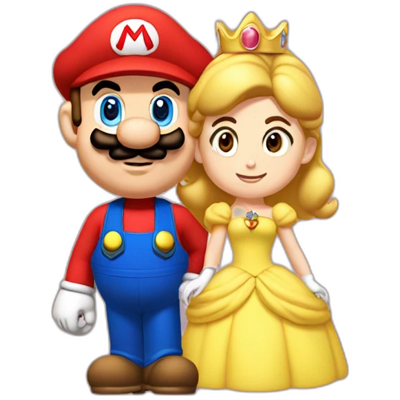 Mario qui encore la princesse emoji