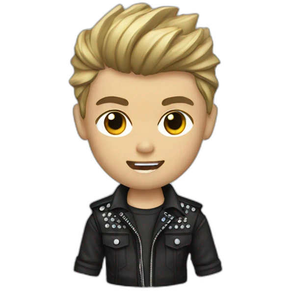 Justin bieber with metal shirt emoji