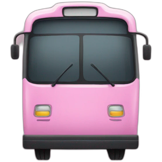 Morcego de onibus rosa emoji